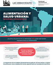Cover image of Food and Urban Health brief